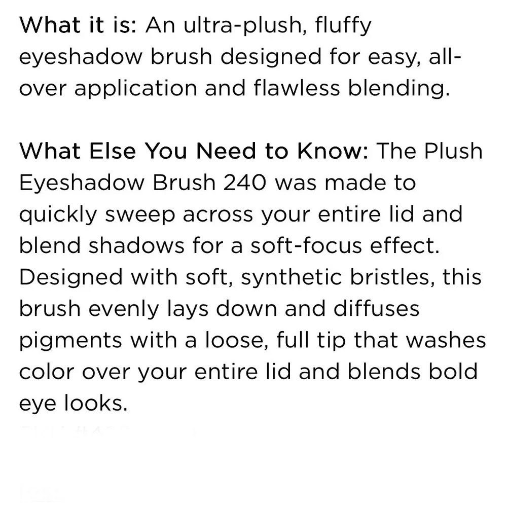 Fenty Beauty Plush Eyeshadow Brush 240